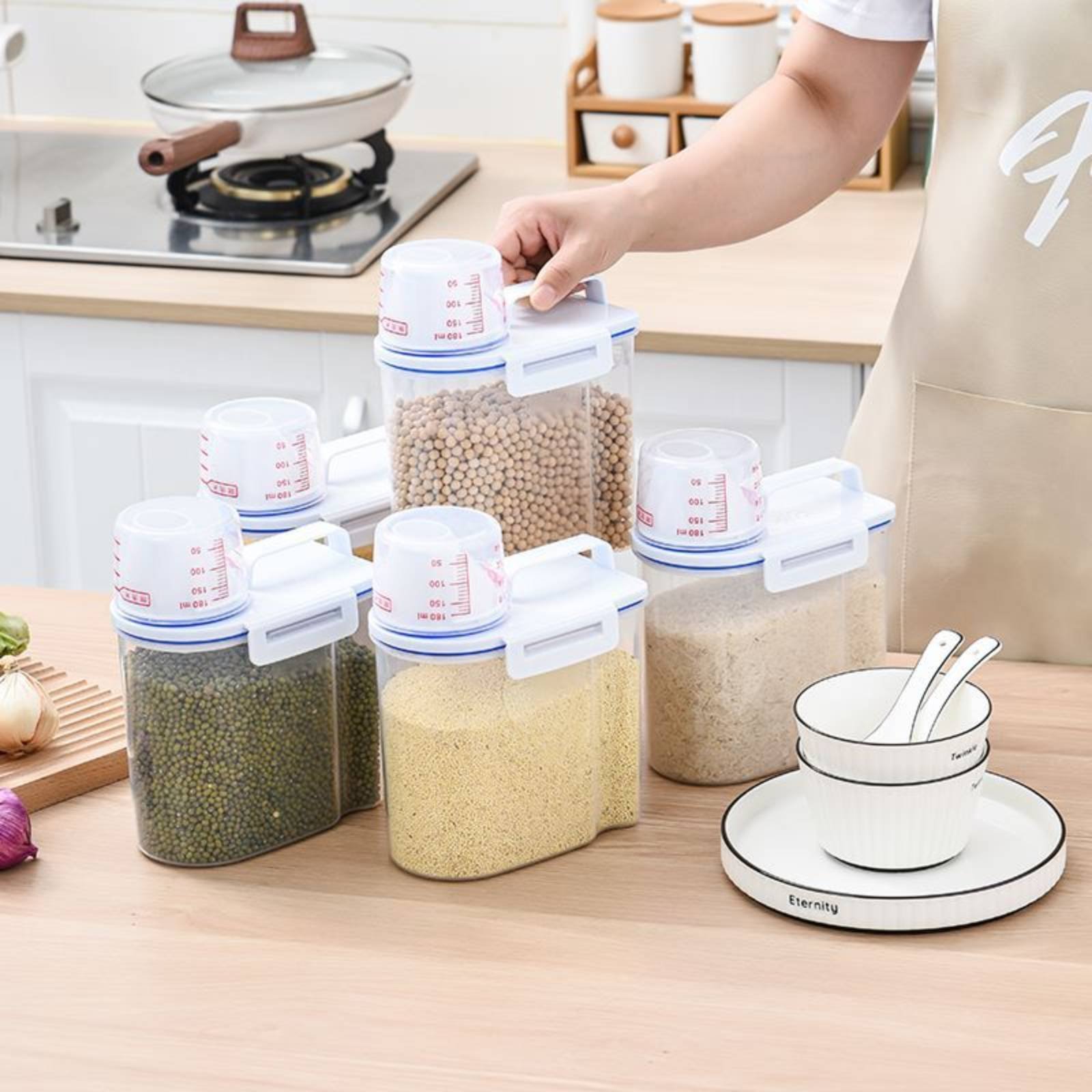 Food Storage Safe - 쌀 보관 용기 안전 쌀 디스펜서