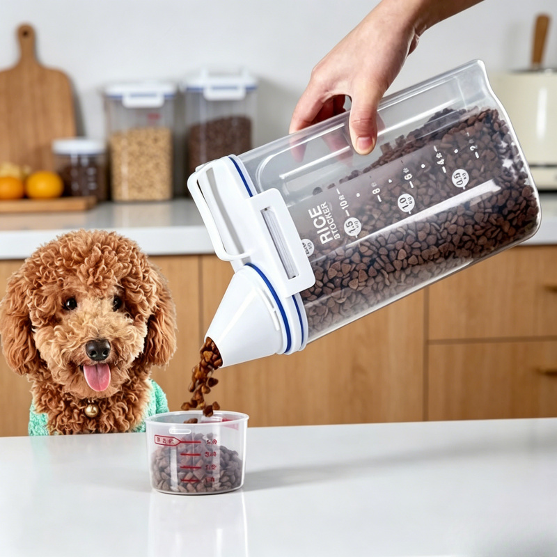 Dog Food Storage Xl - 프리미엄 밀폐형 반려동물 사료 보관 용기,