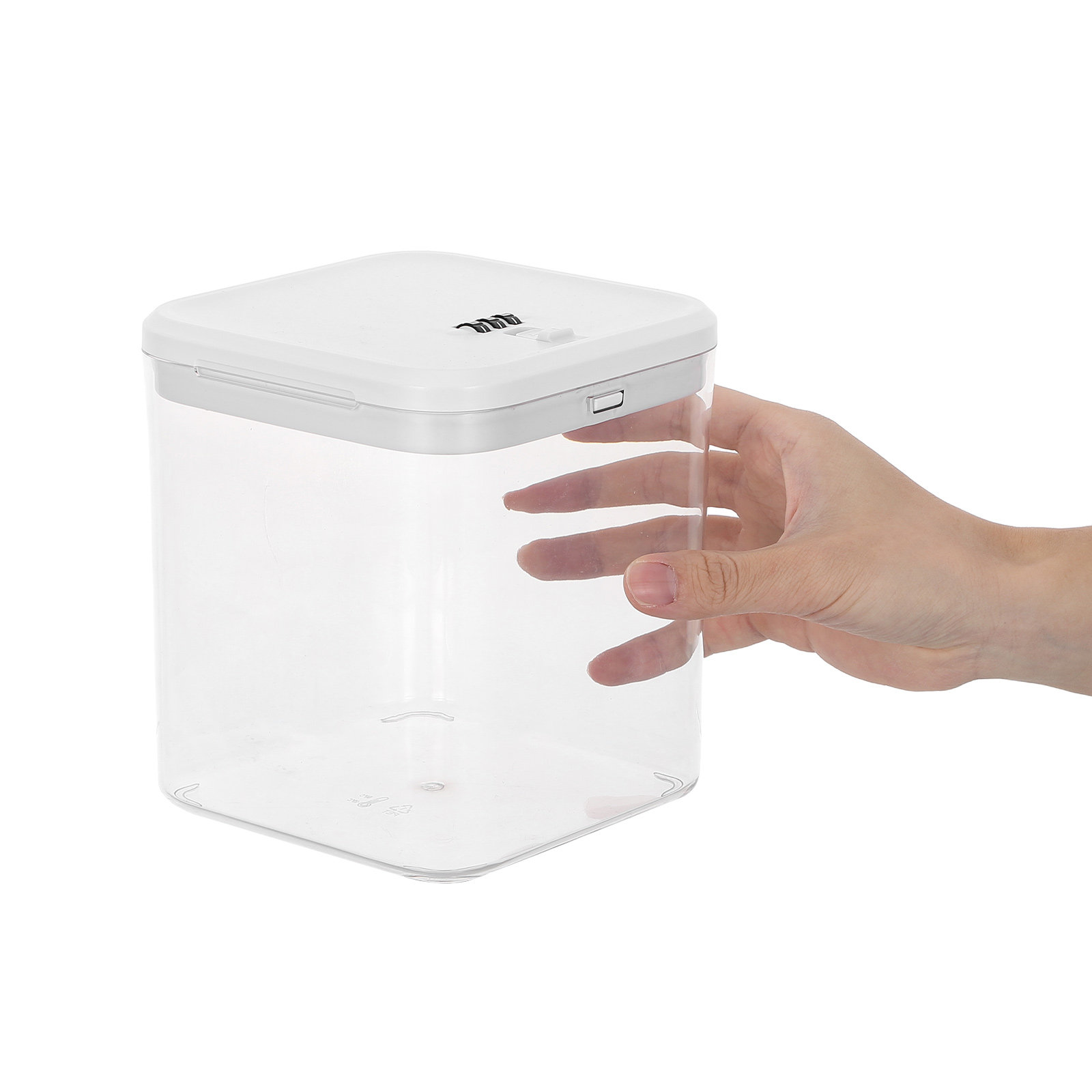 Food Storage Safe - 냉장고 식품 보관용 투명 적층형 잠금
