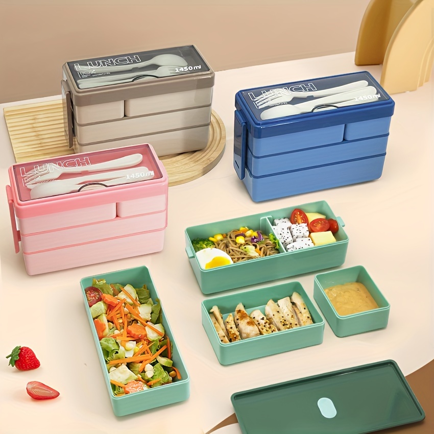 Food Storage Stackable Containers - 대용량 도시락 도시락, 멀티 레이어 식품