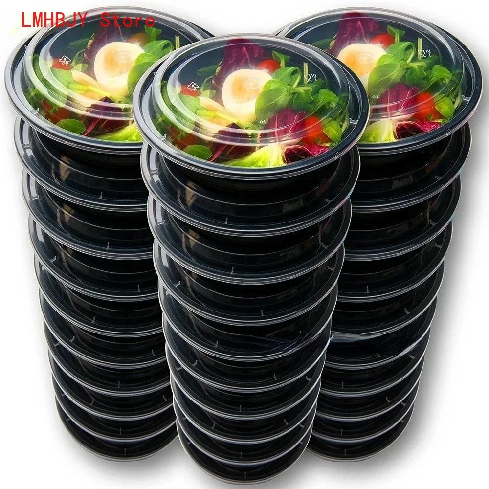 Glass Meal Prep Container - 식사 준비 용기 뚜껑이 있는 플라스틱