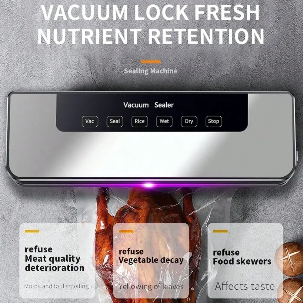 Food Storage Vacuum Seal - 터치 버튼 전기 진공 포장기 다중