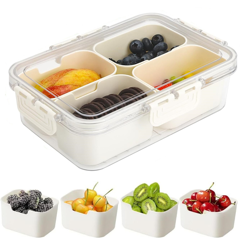 Food Storage Ideas - 휴대용 식품 보관함, 스낵 보관함, 뚜껑이