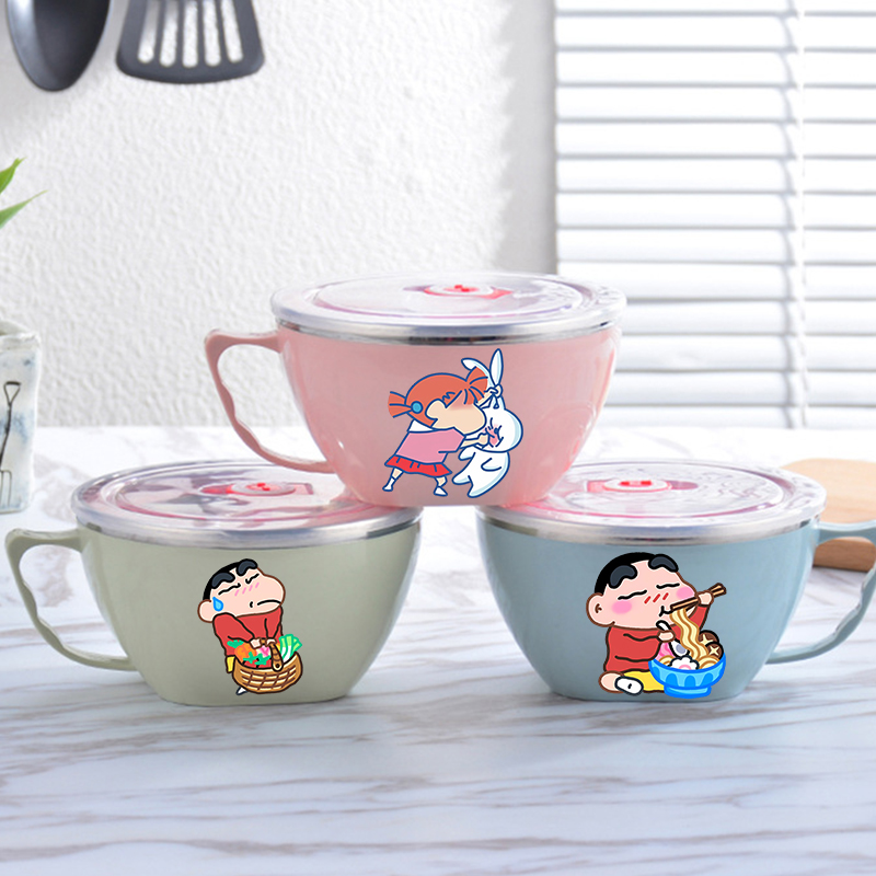 Food Storage Box Large - 크레용신짱 누들볼 대용량 스테인리스 스틸 그릇