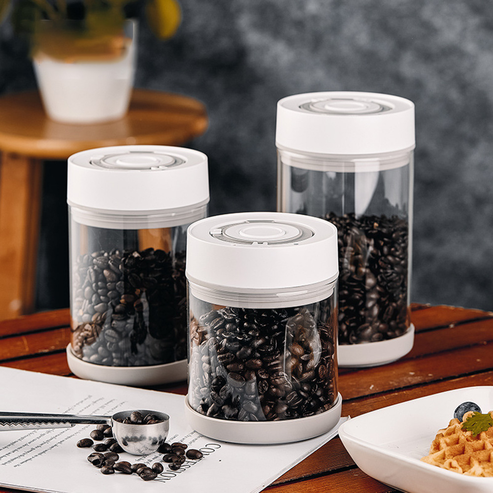 Food Storage Ideas - 주방 습기 방지 유리 커피콩 항아리