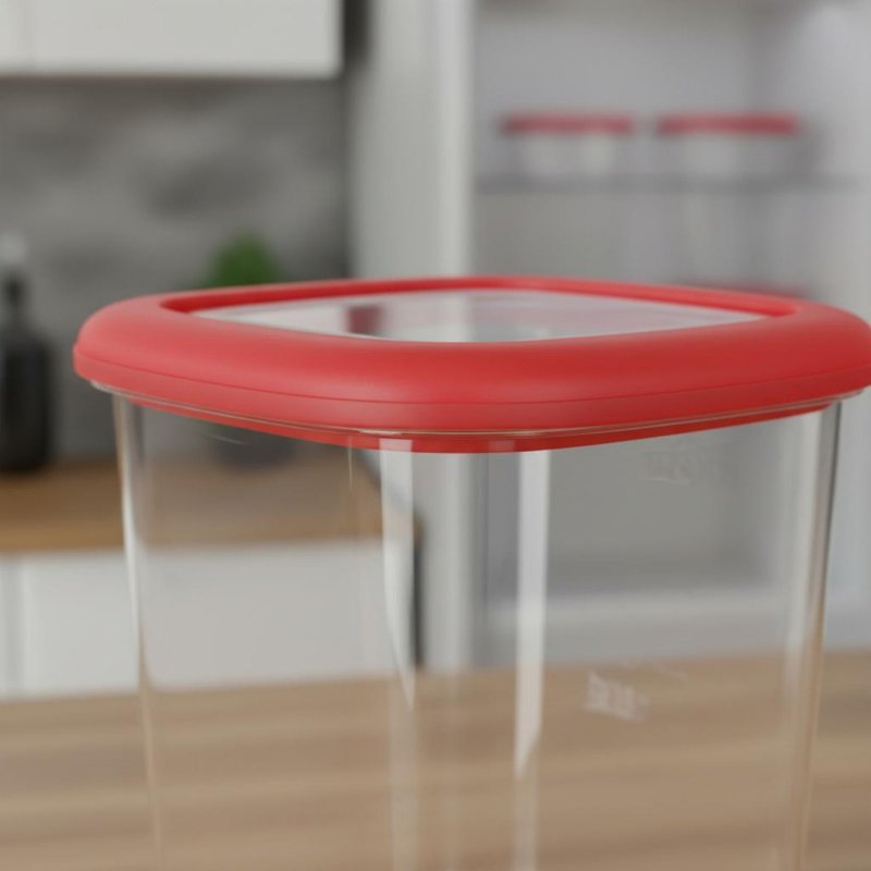 Food Storage Stackable Containers - 6개의 밀폐 식품 보관 용기 세트,