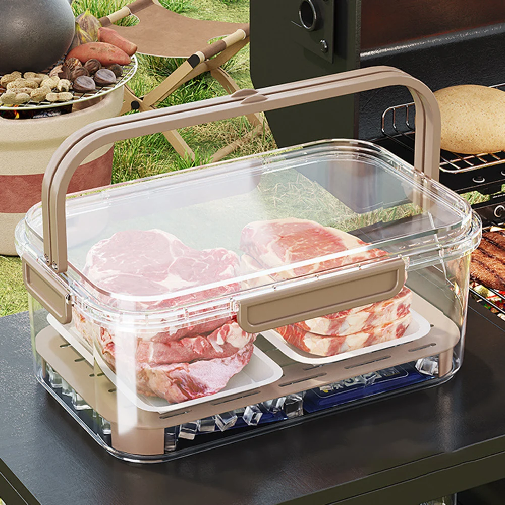 Food Storage Box Large - 휴대용 식품 저장 용기 야외 피크닉