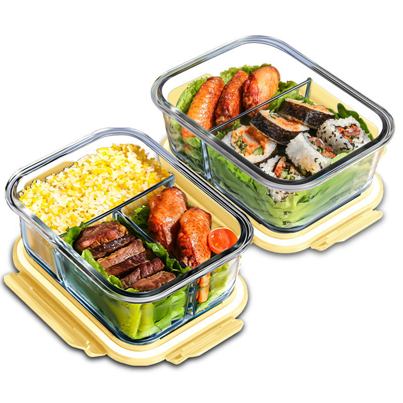 Glass Meal Prep Container - 유리 신선도 유지 용기 고붕규산염 내열
