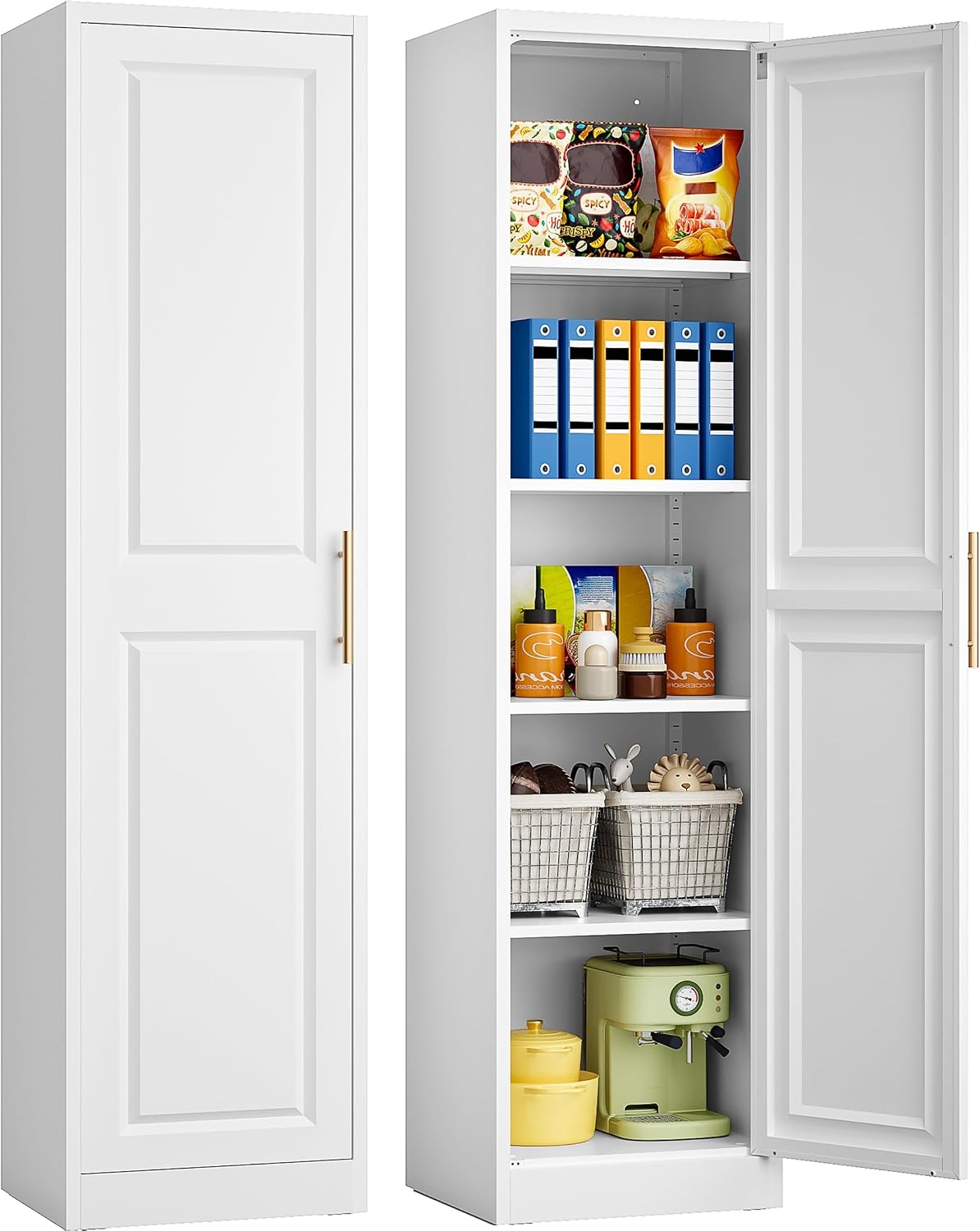 Food Storage For Room - 키가 크고 좁은 수납장, 한 개의