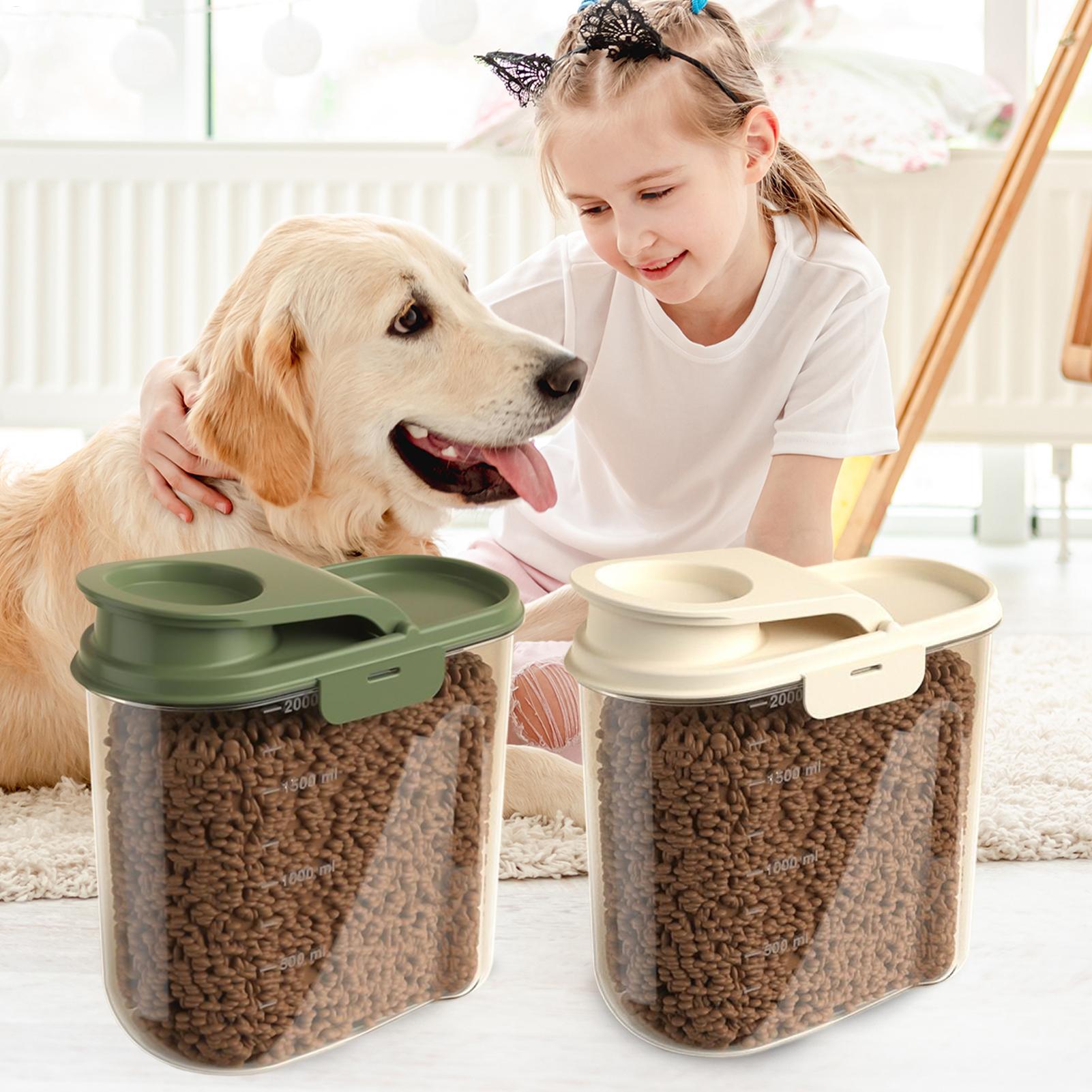 Dog Food Storage Xl - 2L 밀폐형 애완동물 사료 보관 용기