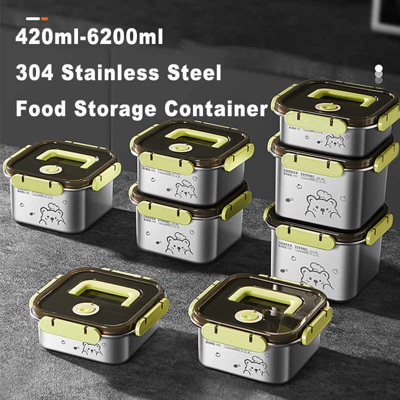 Food Storage Safe - COOKER KING 420ml-6200ml 대용량 스테인레스 스틸