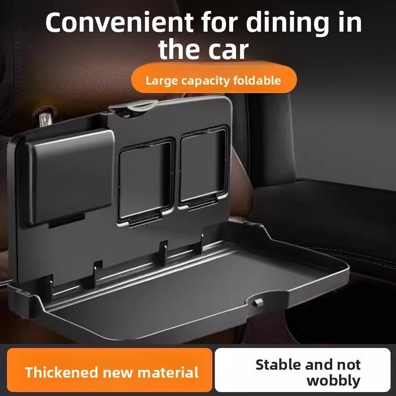 Food Storage Table - 자동차 뒷좌석 접이식 식탁 - 컵홀더가