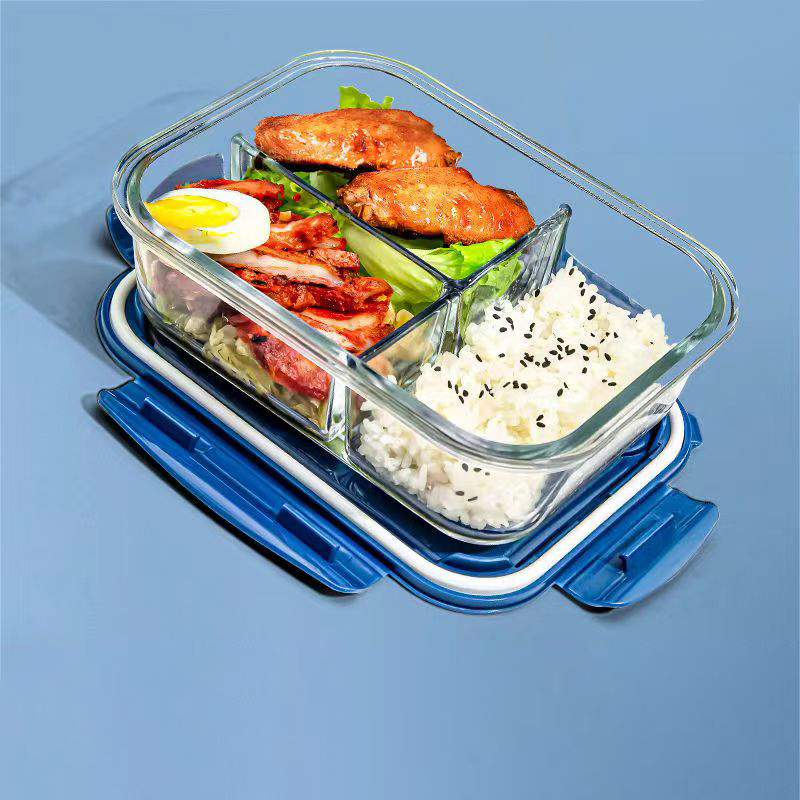 Glass Meal Prep Container - 새로운 스타일 도시락 상자 유리 1050ml