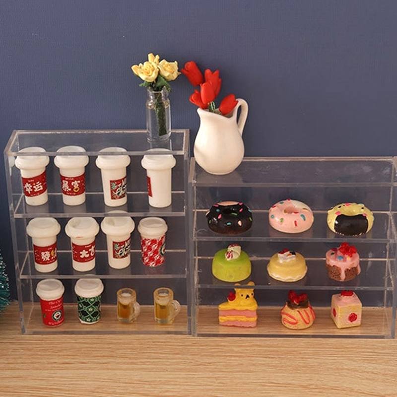 1Pc 1:12 인형 집 미니어처 다층 랙 찬장 보관  - Food Storage For Room 리뷰 및 가격