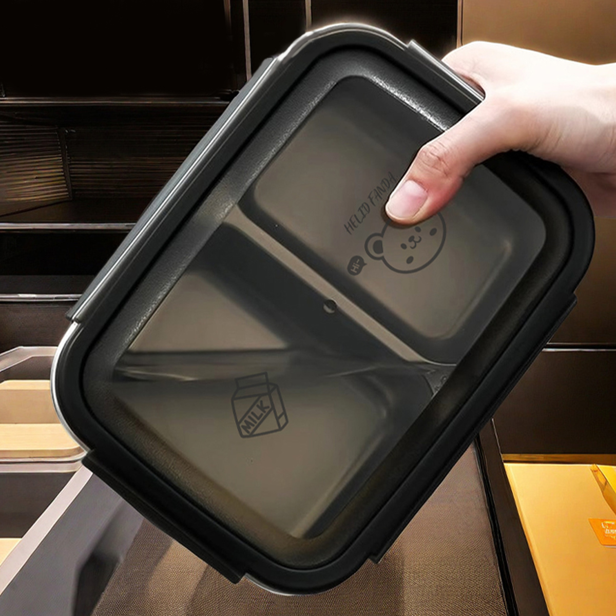 WORTHBUY 2/3 그리드 304 스테인레스 스틸  - Food Storage Box Large 리뷰 및 가격