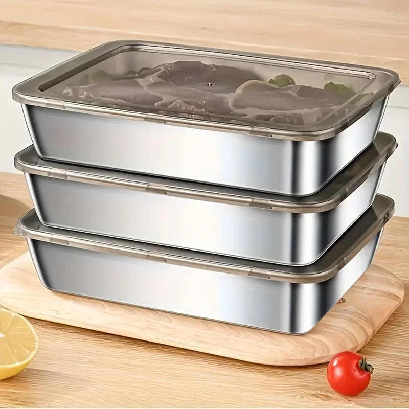 5종 스테인리스 스틸 식품 보관 세트 - 새지 않는 뚜 - Food Storage Boxes With Lids 리뷰 및 가격