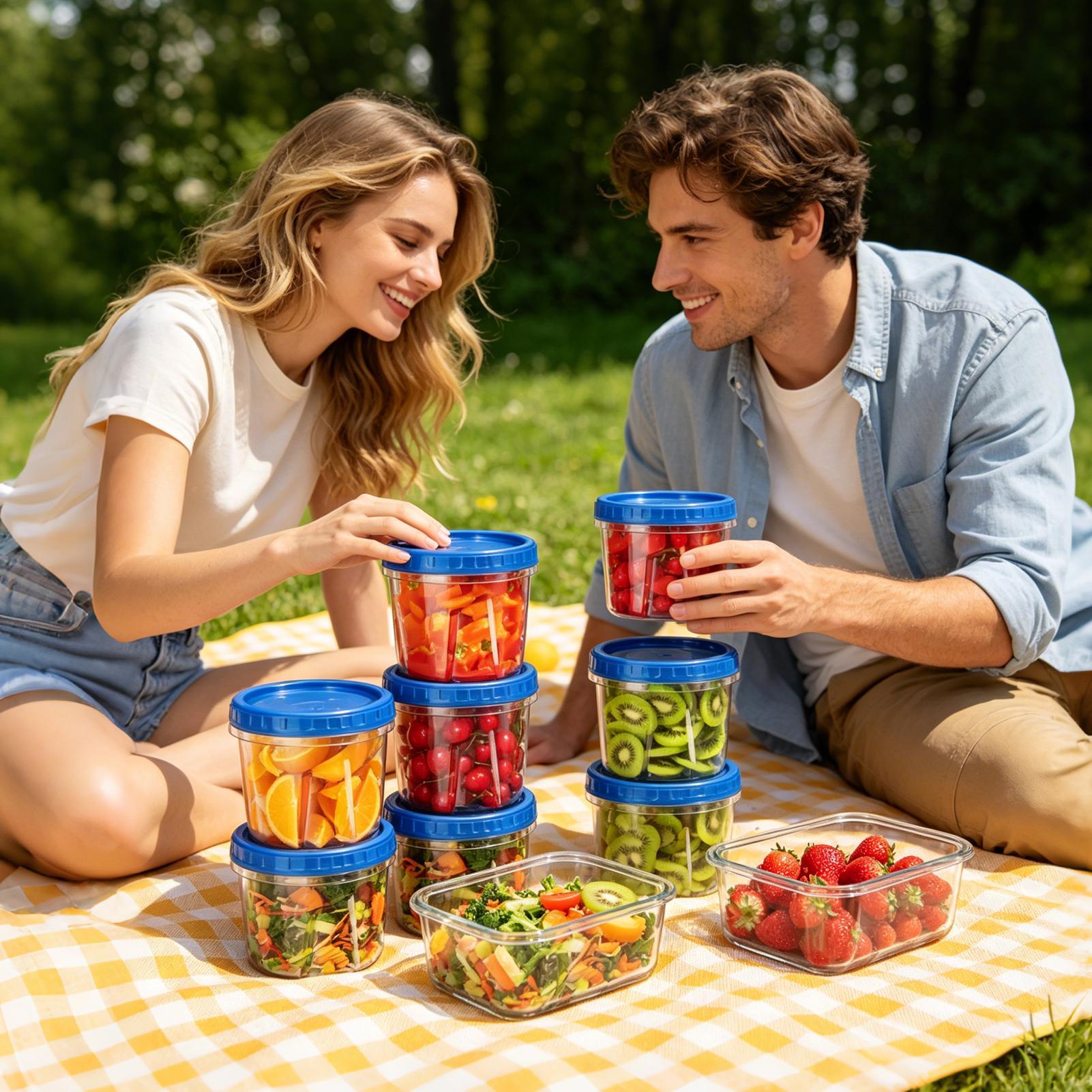 식품 보관용 냉동고 용기 6개 16온스 누출 방지 쌓을 - Food Storage Stackable Containers 리뷰 및 가격