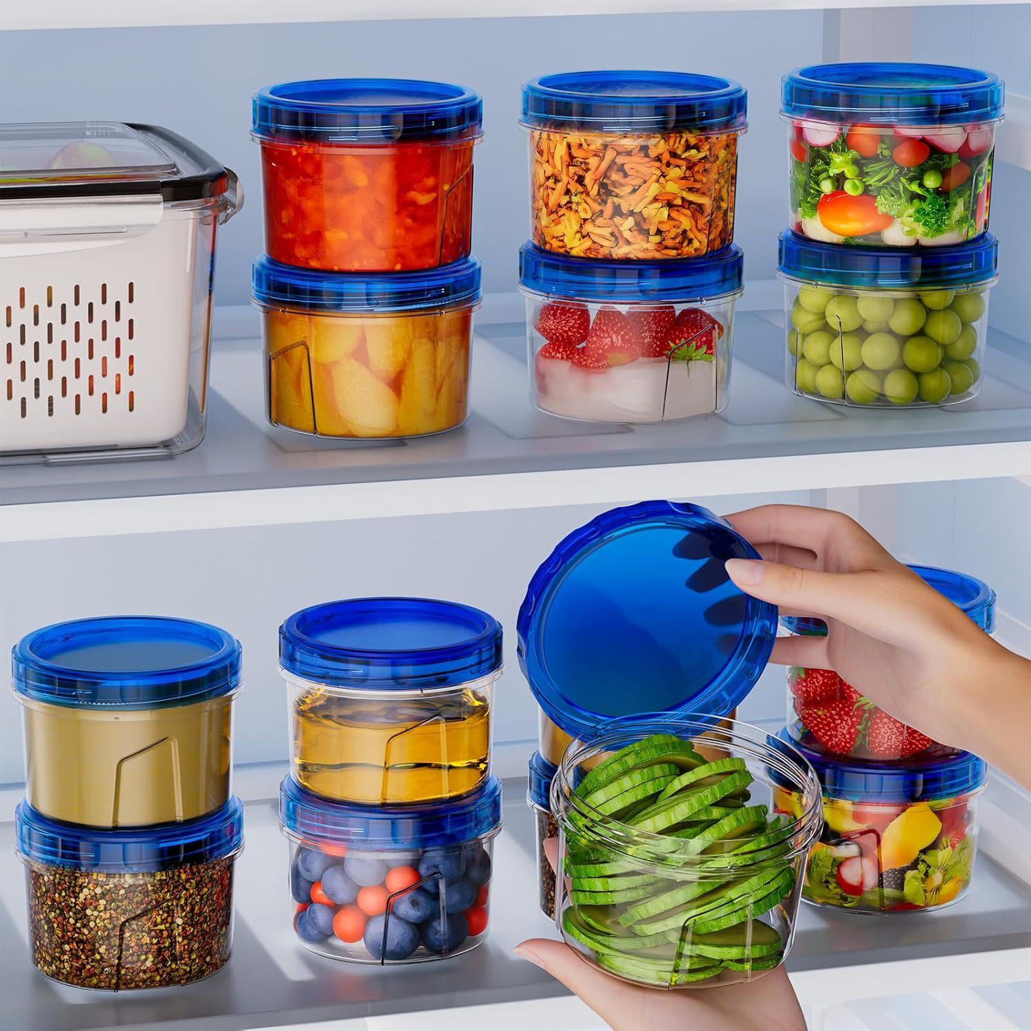 식품 보관용 냉동고 용기 6개 16온스 누출 방지 쌓을 - Food Storage Stackable Containers 리뷰 및 가격