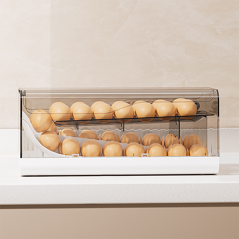 냉장고용 자동 회전 계란 디스펜서 2단 공간 절약형 계 - Egg Storage Holder 리뷰 및 가격