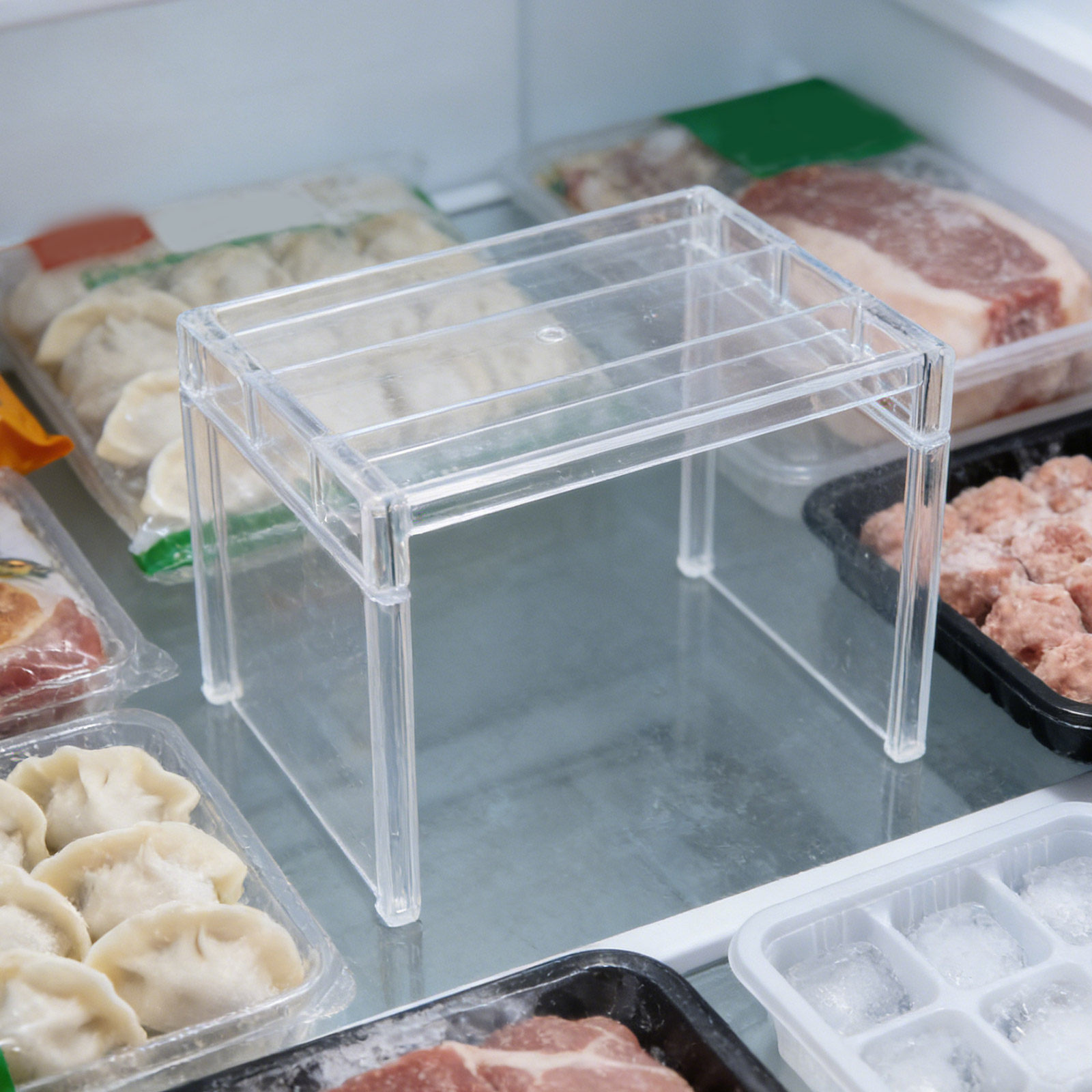 2개 세트 냉장고 정리 선반 투명 수납 랙 냉동실 선반 - Food Storage Rack 리뷰 및 가격