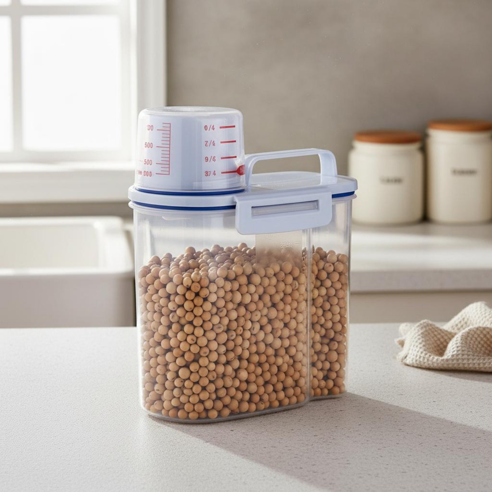 쌀 보관 용기 안전 쌀 디스펜서 계량 기능이 있는 건식 - Food Storage Safe 리뷰 및 가격