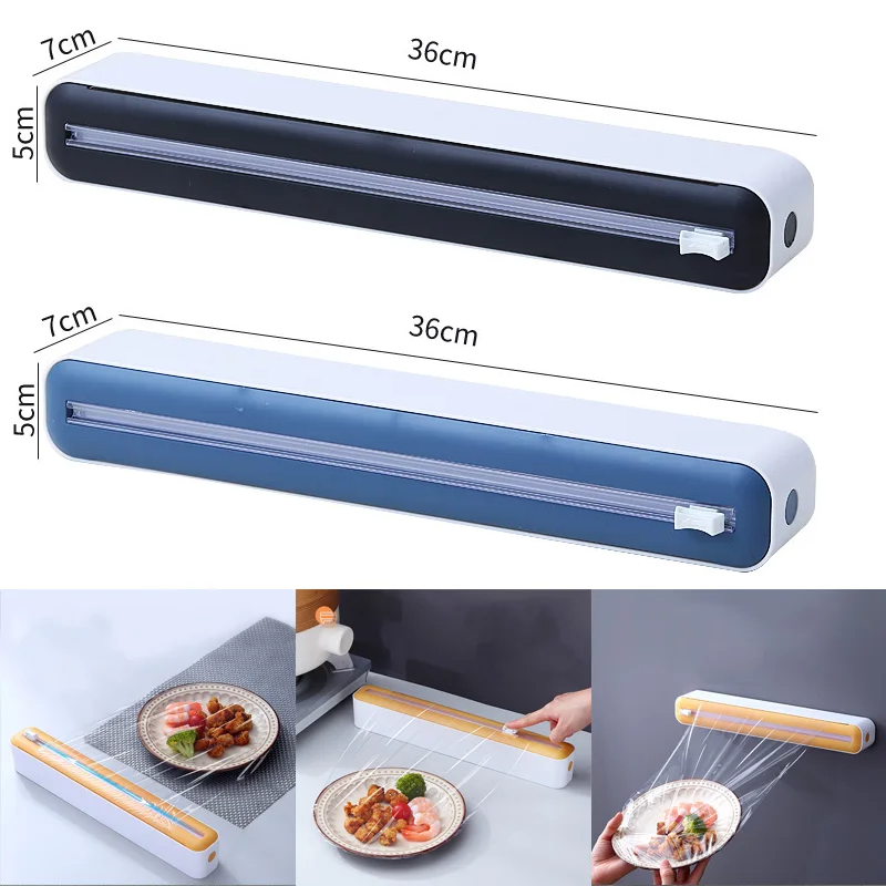 식품 필름 디스펜서 커터 보관 상자가있는 자기 플라스틱 - Food Storage Dispenser 리뷰 및 가격