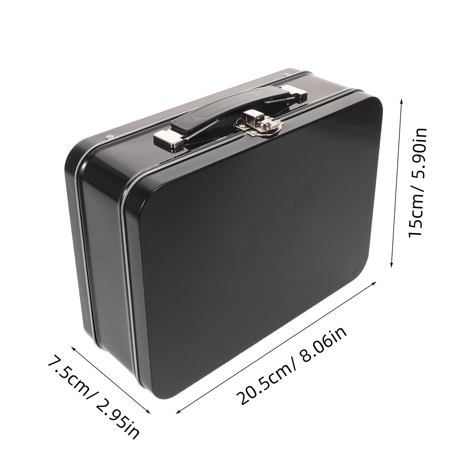 금속 도시락통 직사각형 손잡이가 있는 빈티지 양철 도시 - Food Storage Lunch Box 리뷰 및 가격