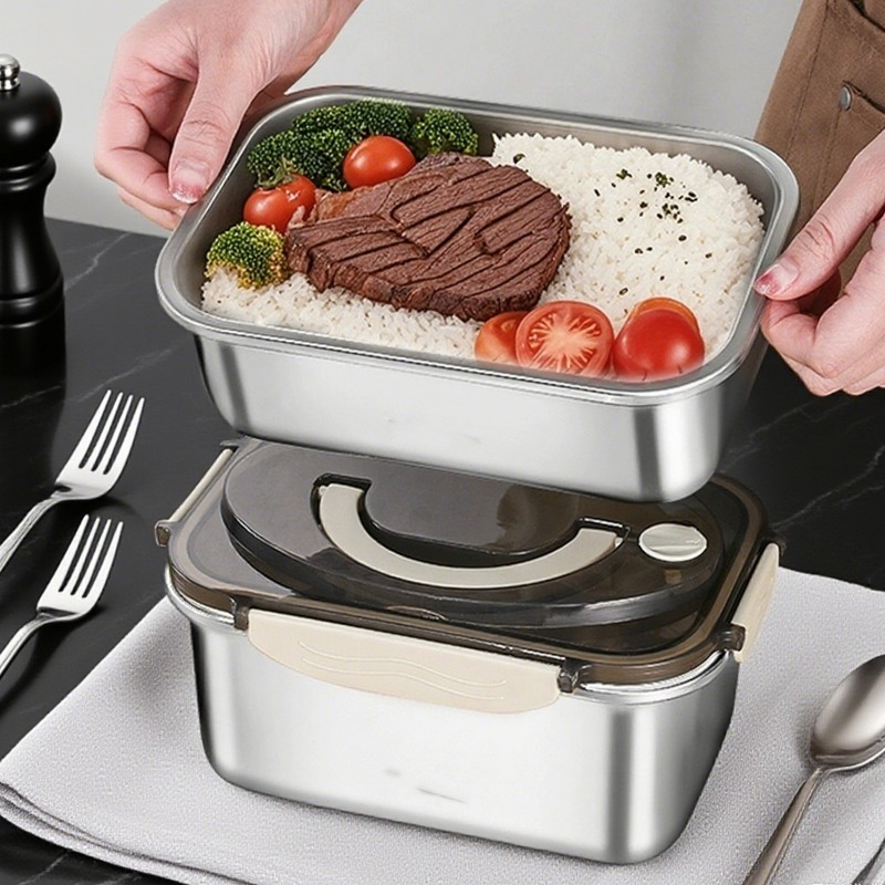 대용량 도시락통 스테인리스 스틸 뚜껑있는 도시락 전자레 - Food Storage Boxes With Lids 리뷰 및 가격
