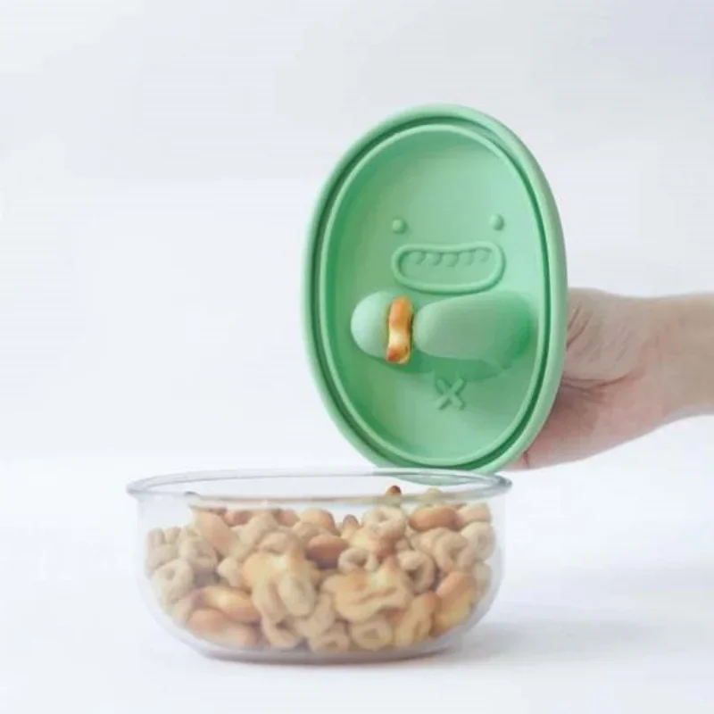 핸즈프리 스낵 박스, 부스러기 없는 스낵 보관함, 만화 - Food Storage Ideas 리뷰 및 가격