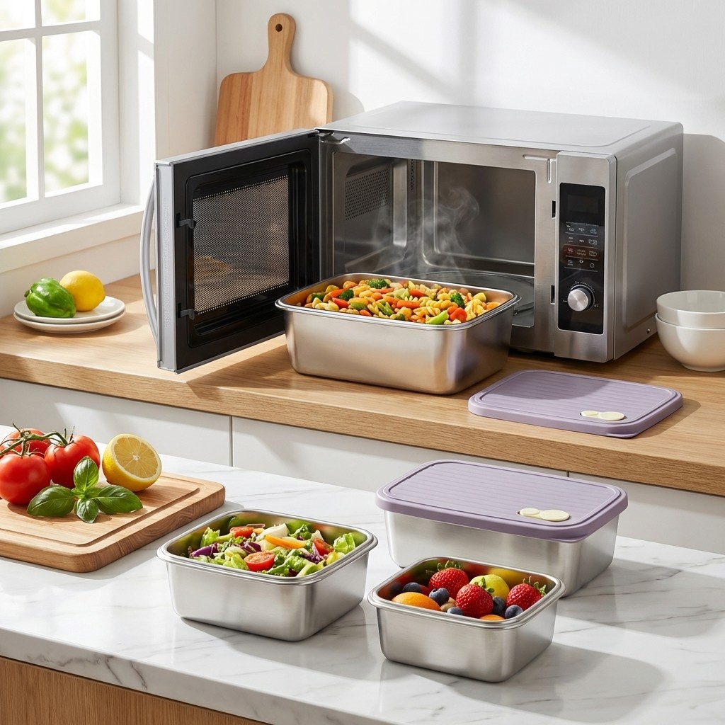 대용량 뚜껑있는 식품 보관용기 재사용 가능 밀폐 신선도 - Food Storage Box Large 리뷰 및 가격