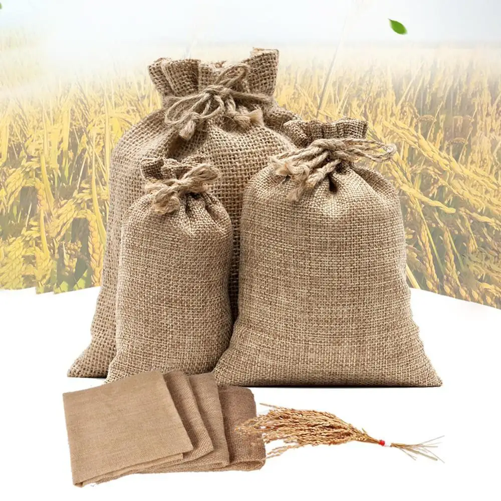 천연 삼베 자루 황마 감자 보관 가방, 재사용 가능한  - Food Storage In Roots 리뷰 및 가격