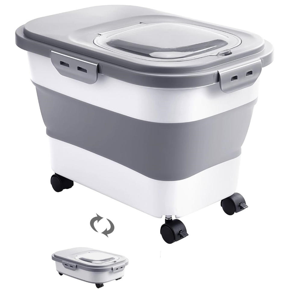 대용량 고양이 개 사료 보관 용기 접이식 밀폐 주방 곡 - Dog Food Storage Xl 리뷰 및 가격
