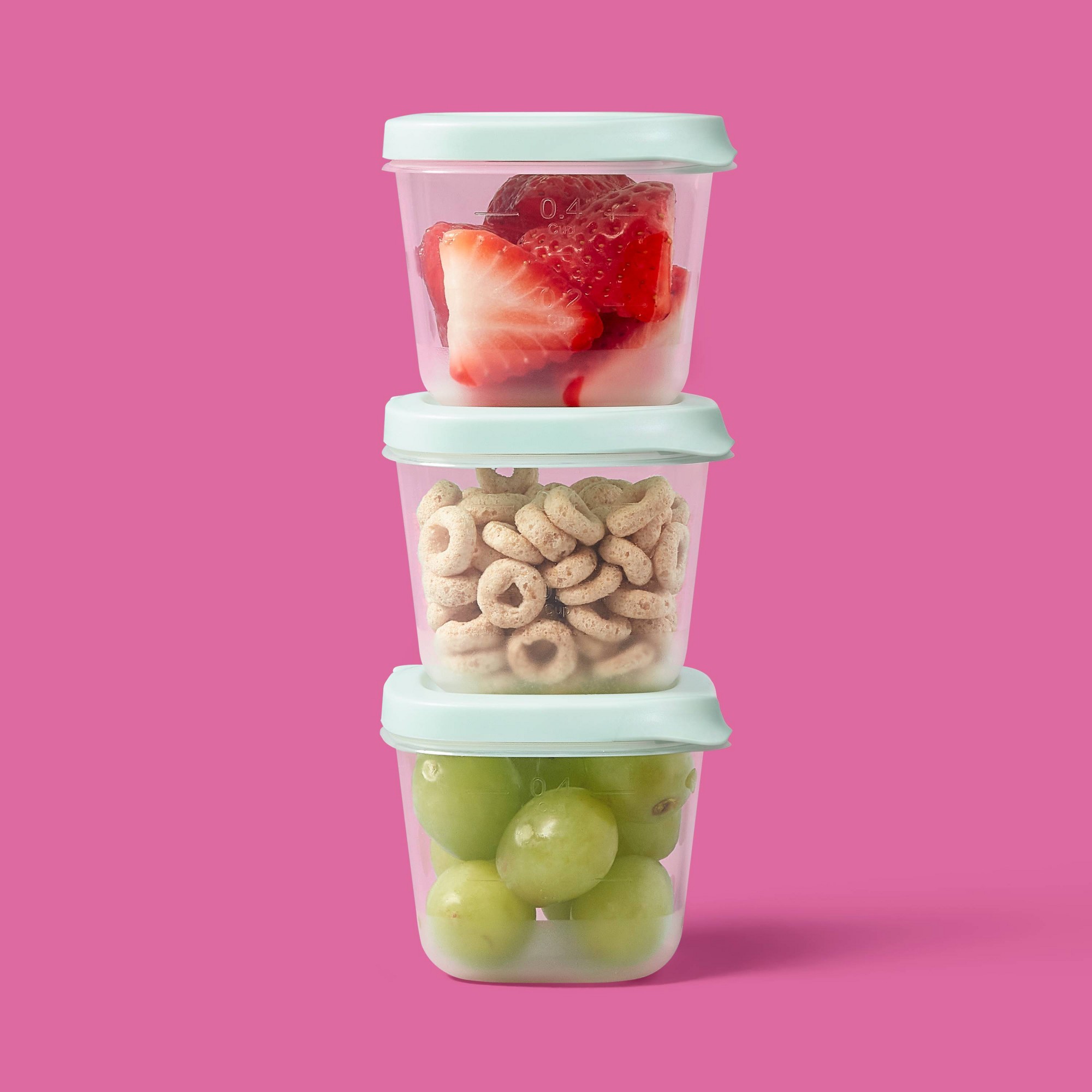 4ct 미니 사각형 하프컵 식품 보관 용기, BPA 프 - Food Storage Stackable Containers 리뷰 및 가격