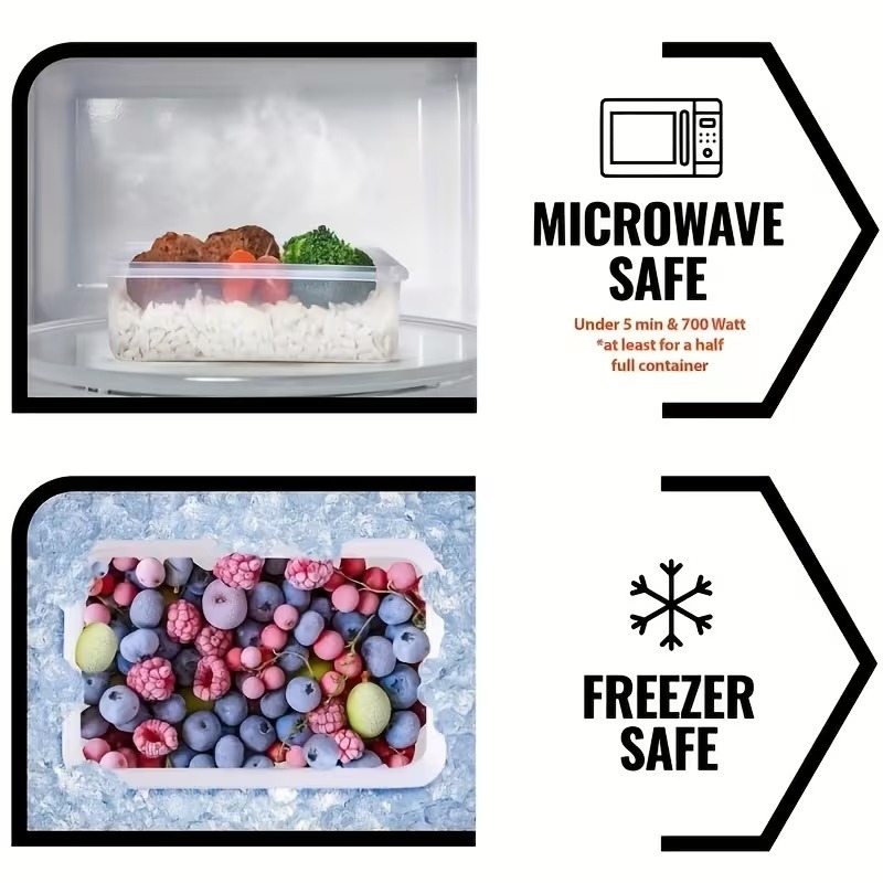 4개의 투명 식품 보관 용기(스냅 뚜껑 포함), 과일, - Food Storage Boxes With Lids 리뷰 및 가격