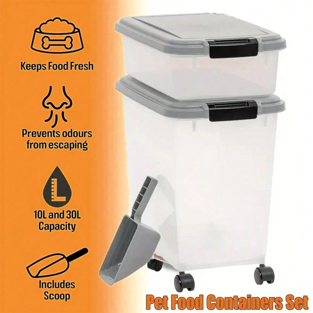 식품 보관 용기, 30파운드 11파운드 콤보, 고양이  - Food Storage Stackable Containers 리뷰 및 가격