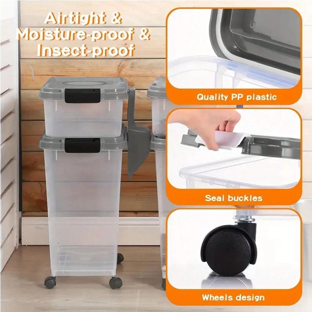 식품 보관 용기, 30파운드 11파운드 콤보, 고양이  - Food Storage Stackable Containers 리뷰 및 가격