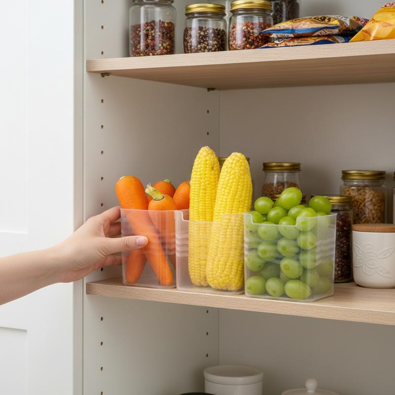 # 투명 냉장고 식품 분류함 4개 세트, BPA 프리, - Food Storage Stackable Containers 리뷰 및 가격