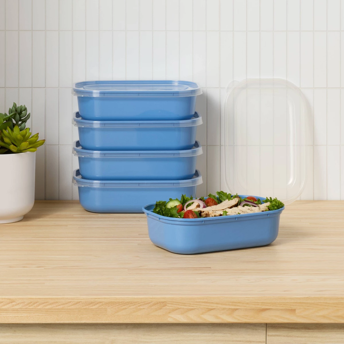2026년형 뉴 블루 싱글 컴파트먼트 플라스틱 밀프렙  - Food Storage Stackable Containers 리뷰 및 가격