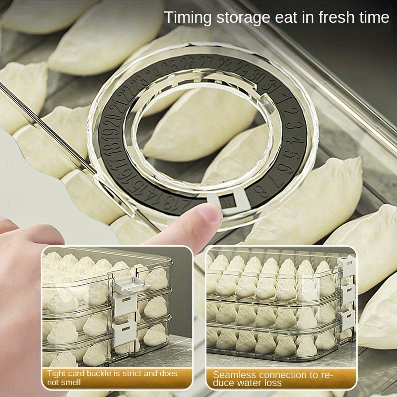 만두 보관 상자, 대용량 다층 냉동고 빠른 식품 보관  - Food Storage Box Large 리뷰 및 가격