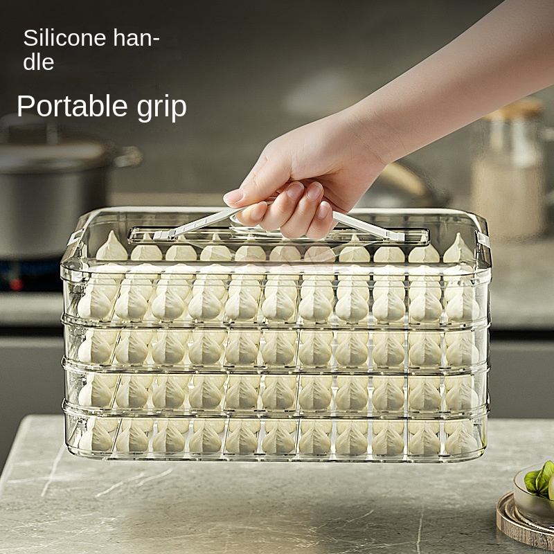만두 보관 상자, 대용량 다층 냉동고 빠른 식품 보관  - Food Storage Box Large 리뷰 및 가격