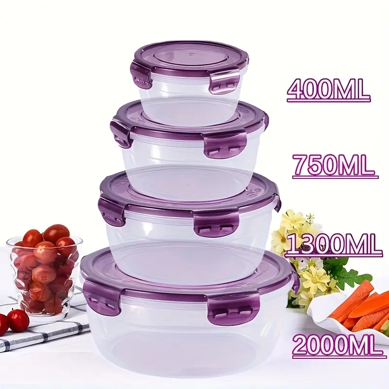 플라스틱 식품 보관 용기 4개, 도시락, 식당, 캠핑, - Food Storage Ideas 리뷰 및 가격