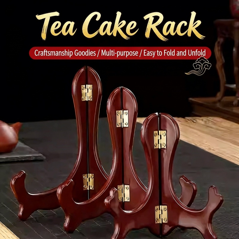 1개 빈티지 나무 접시 진열대 곡선형 디자인 수제 접이 - Food Storage Rack 리뷰 및 가격