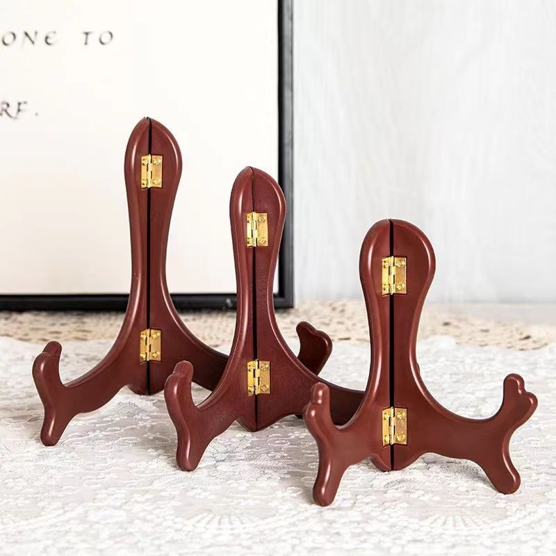 1개 빈티지 나무 접시 진열대 곡선형 디자인 수제 접이 - Food Storage Rack 리뷰 및 가격