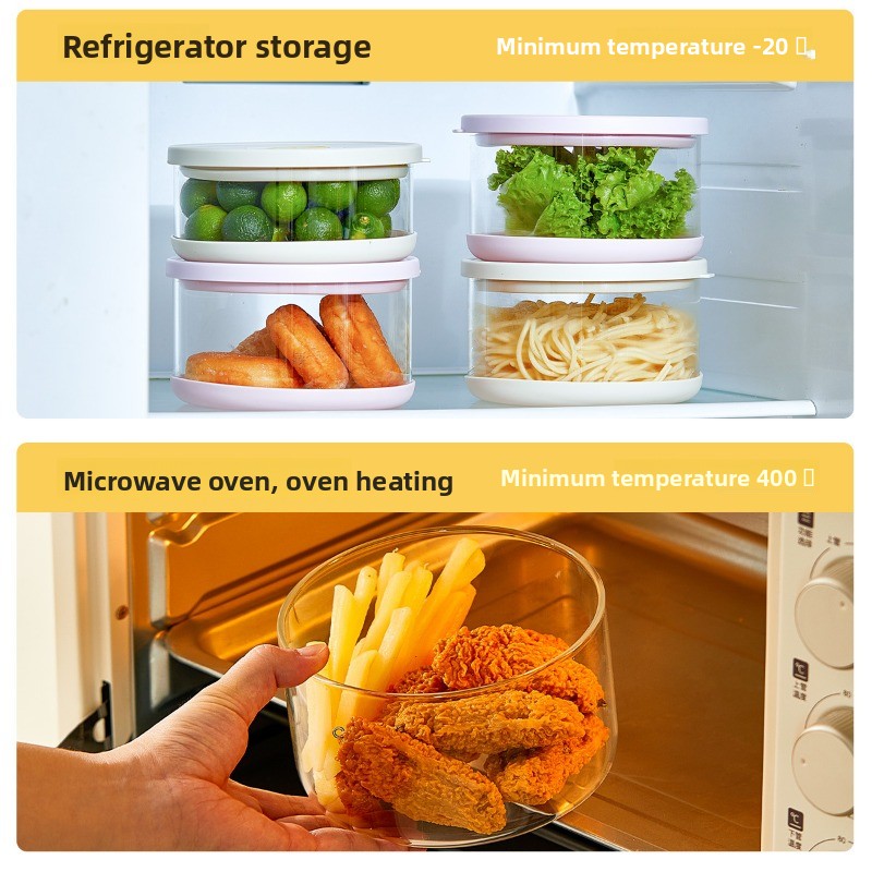 고붕규산 유리 터퍼웨어 도시락, 내열 도시락, 뚜껑 포 - Glass Meal Prep Container 리뷰 및 가격