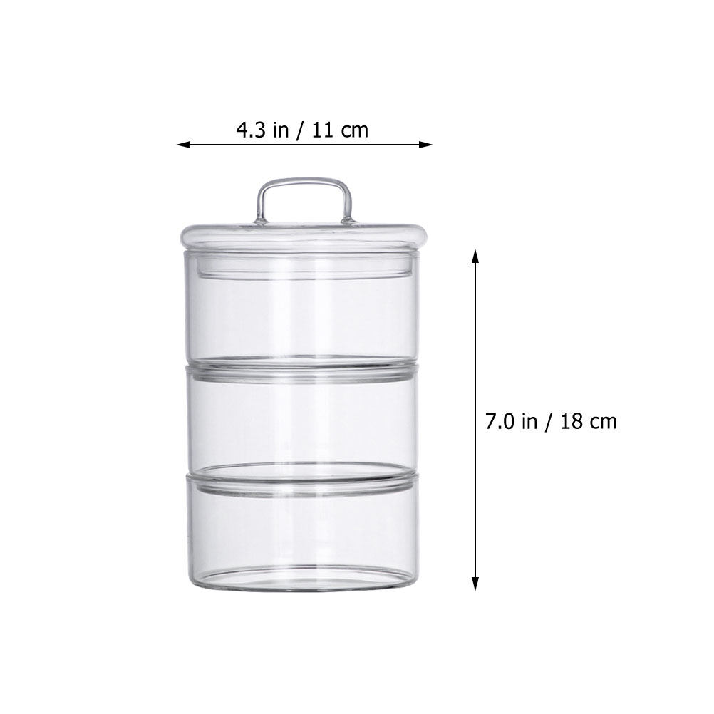 1세트 투명 유리 보관 용기 샐러드 서빙 컨테이너 쌓을 - Food Storage Stackable Containers 리뷰 및 가격
