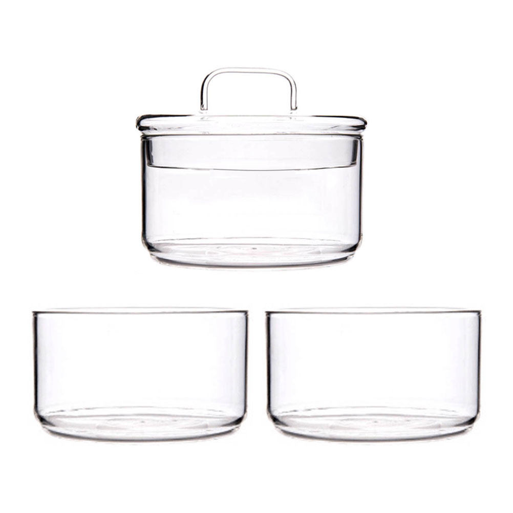 1세트 투명 유리 보관 용기 샐러드 서빙 컨테이너 쌓을 - Food Storage Stackable Containers 리뷰 및 가격