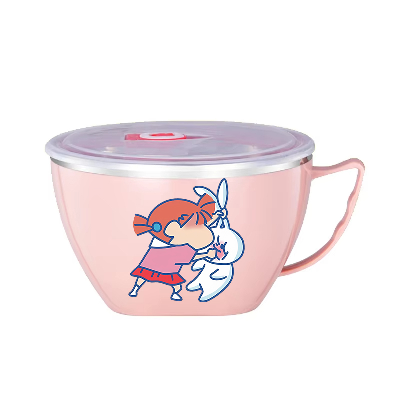 크레용신짱 누들볼 대용량 스테인리스 스틸 그릇 이중층  - Food Storage Box Large 리뷰 및 가격