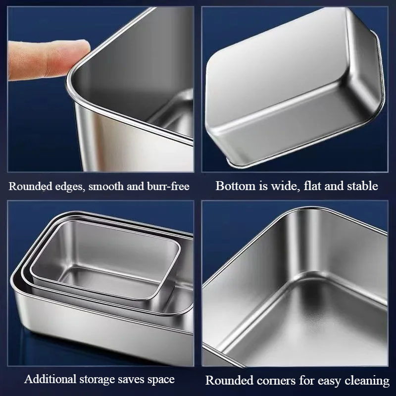 스테인레스 스틸 식품 저장 서빙 트레이 직사각형 소시지 - Food Storage Table 리뷰 및 가격