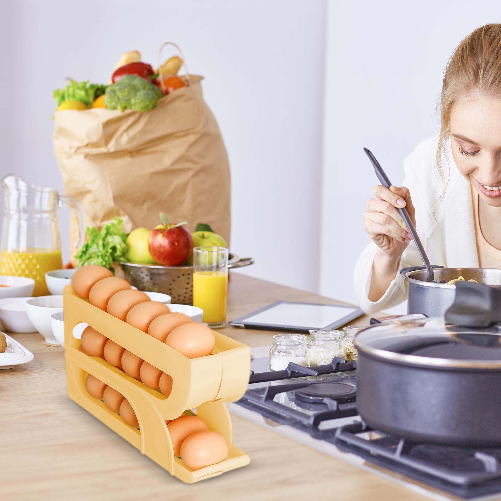 냉장고용 계란 디스펜서 3단 자동 롤링 계란 디스펜서  - Food Storage Dispenser 리뷰 및 가격