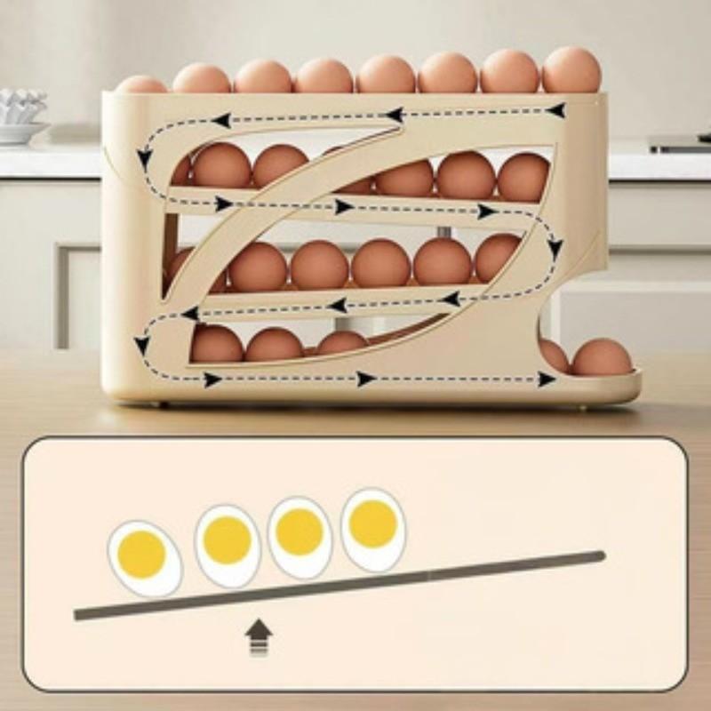 냉장고용 자동 회전 계란 디스펜서 - 냉장고 도어용 자 - Egg Storage Holder 리뷰 및 가격
